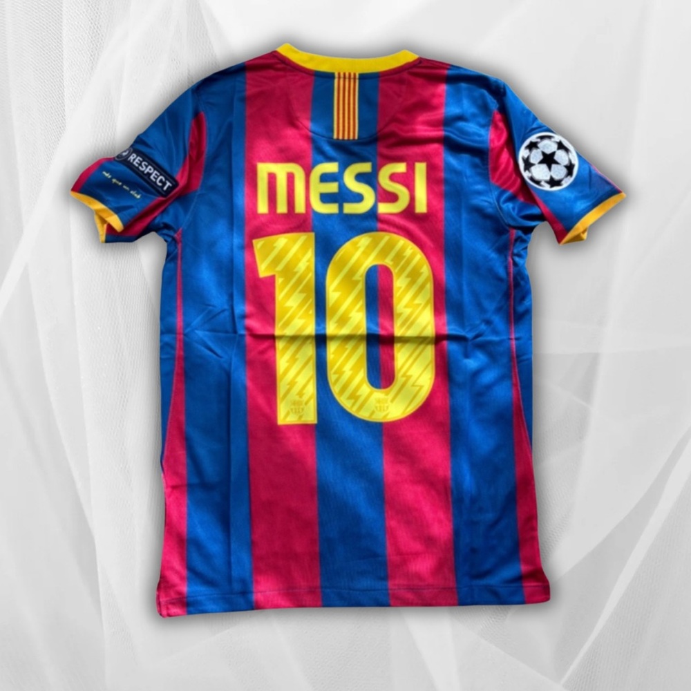 Messi Barcelona Retro Soccer Jersey